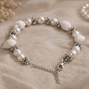 New White Korean Shell Bracelet for Girls Korean Bracelet for Women Girl Korean Bracelet