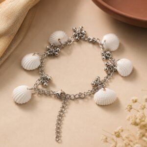 New White Korean Shell Bracelet for Girls Korean Bracelet for Women Girl Korean Bracelet